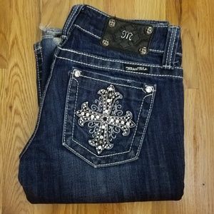Miss Me Cross Embelished Jean's 28x35.5